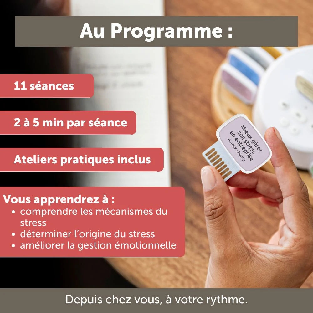 Carte de coaching "Mieux gérer son stress en entreprise"
