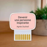 Carte de coaching "Devenir une personne inspirante"